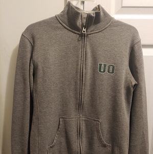 University of Oregon Women's Jansport Gray Zip-up Jacket